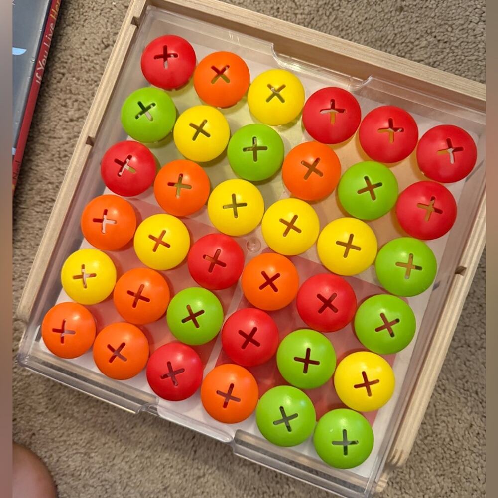 LOVEVERY Button Rainbow Puzzle / Children’s Learning Puzzle